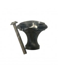 Pomo EDM Negro Acero Plano...