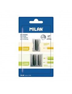 Sacapuntas Milan Gris Aluminio