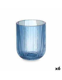 Vaso Rayas Azul Cristal 270...